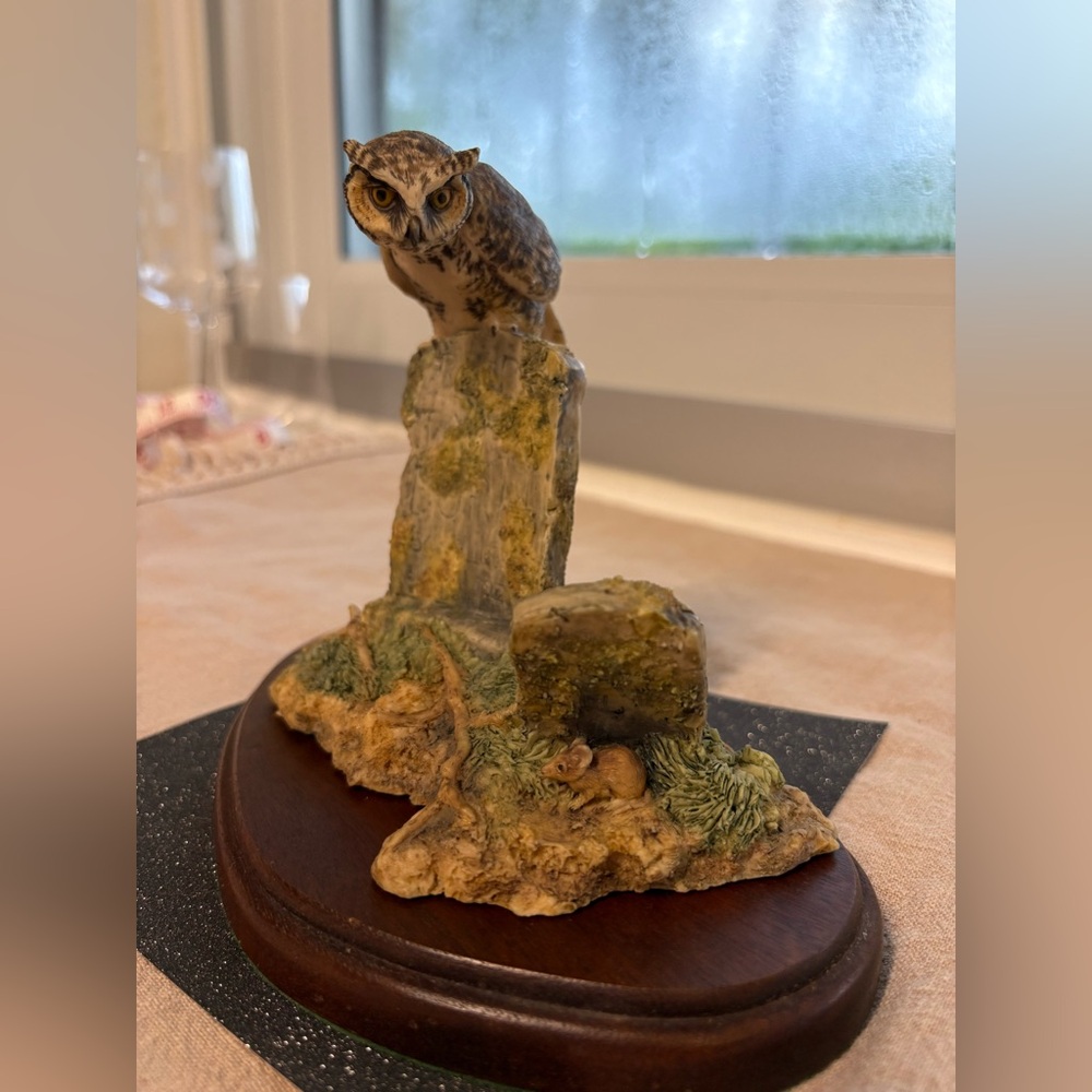 Vintage Schmid Lowell Davis figure, Scotland, 1982, Barn Owl